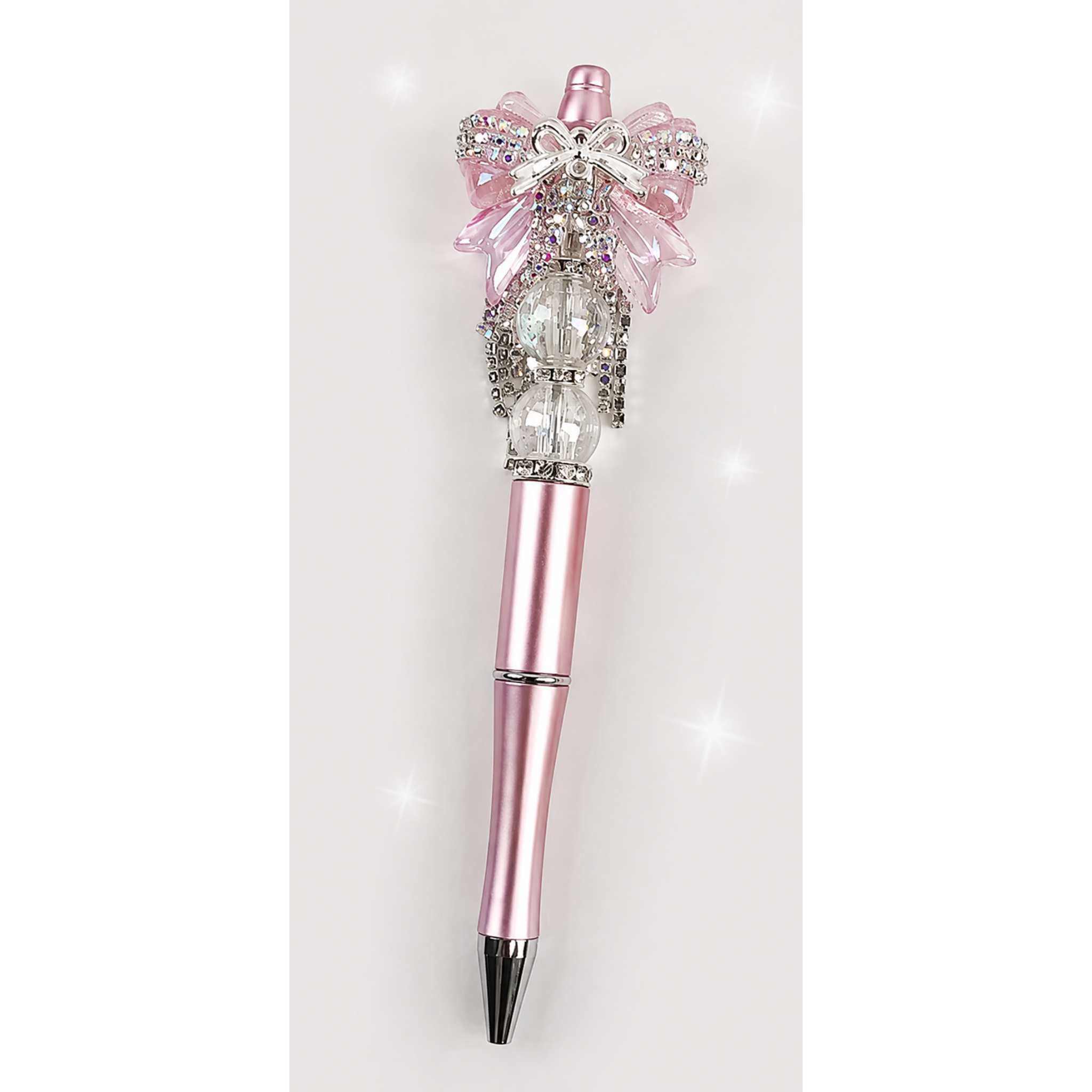 Sparkle Bow Tassel Pen