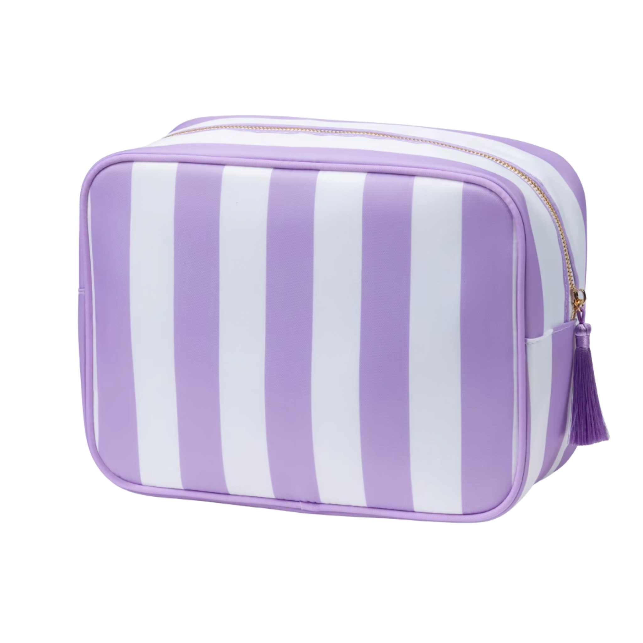 Waterproof Cabana Stripe Cosmetic Bag